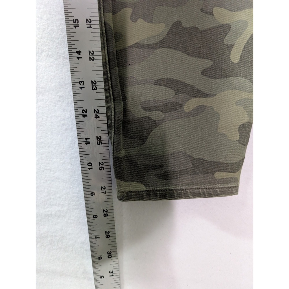GAP Denim High Rise Camo Legging Jeans Sz 6/28R Super Stretch Skinny Army Green - Picture 3 of 11
